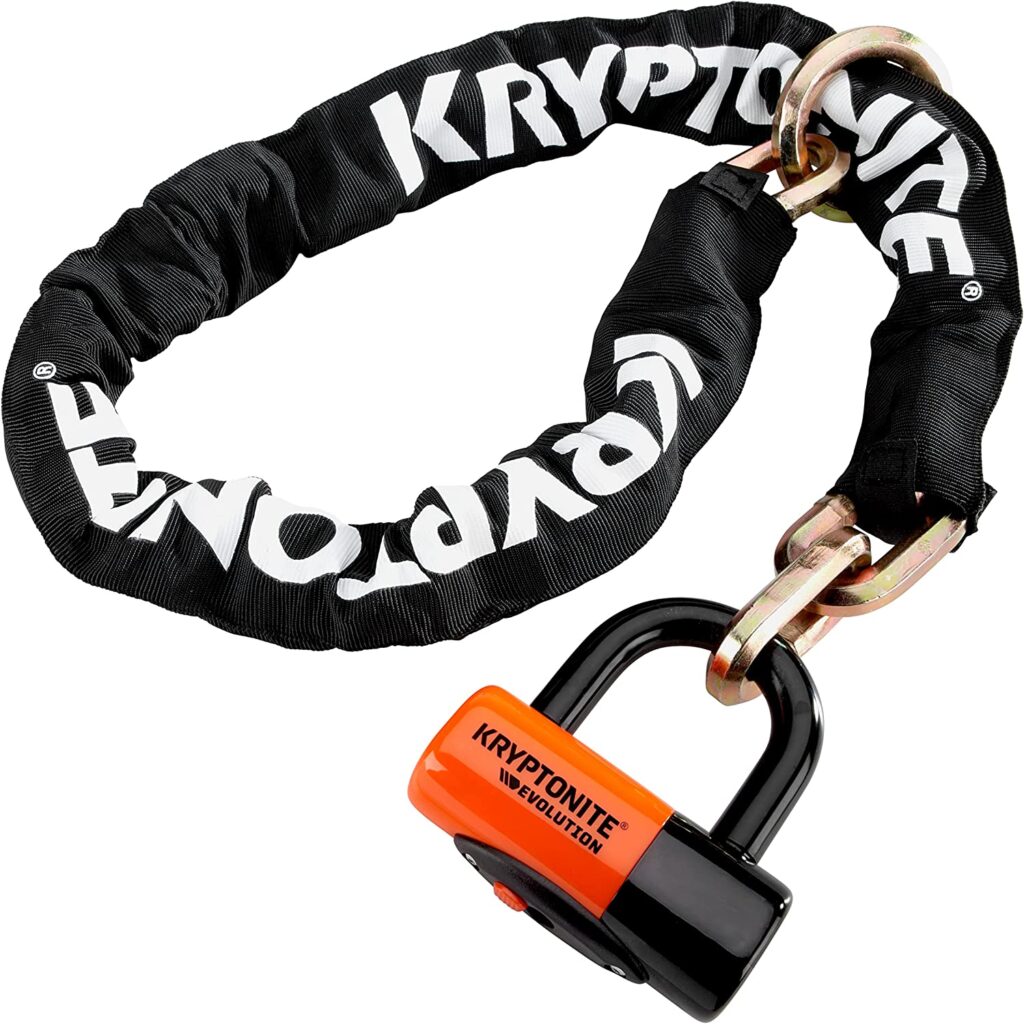 Kryptonite bike lock, New York Cinch Ring Security Chain
