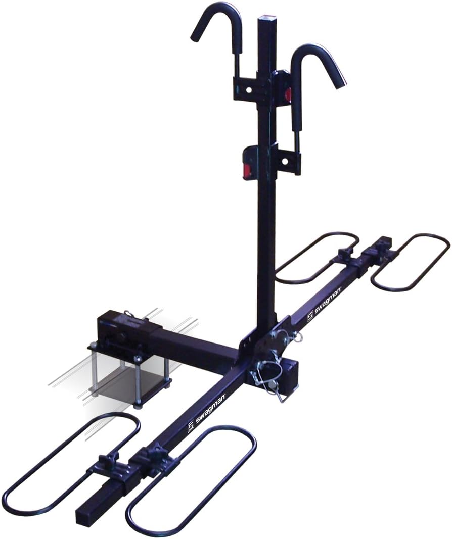 Swagman Bicycle Carrier TRAVELER XC2 RV Approved Hitch Mount Bike Rack for semi-truck