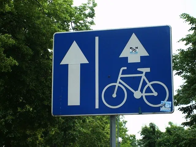 Lock Bike With Street Signs